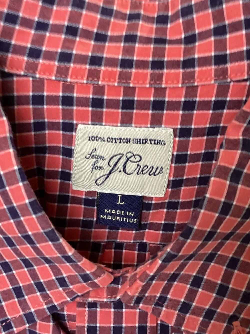 J. Crew Men’s Classic fit Short Sleeve Shirt. Size: L (classic) 100% cotton